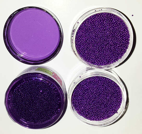 Micro beads,glass, Intense purple  10 gram pot